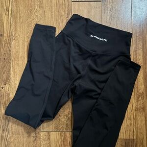 Alphalete Black Leggings Stretchy Athletic Bottoms